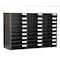 Adiroffice Adjustable Wooden Mail Sorter with 27 Compartments and Removable  Shelves.  In Black. ADI201-01-BLK-MK - alternate 1